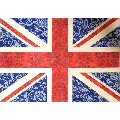 Floral Flag- Union Jack Needlepoint Canvas