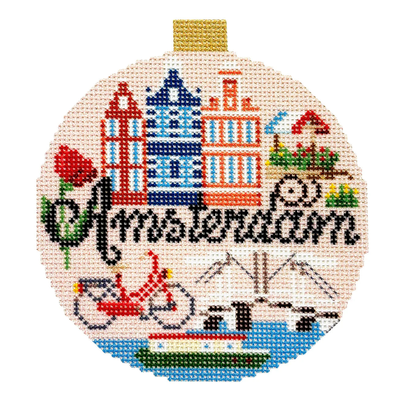 Travel Around Needlepoint Canvas
