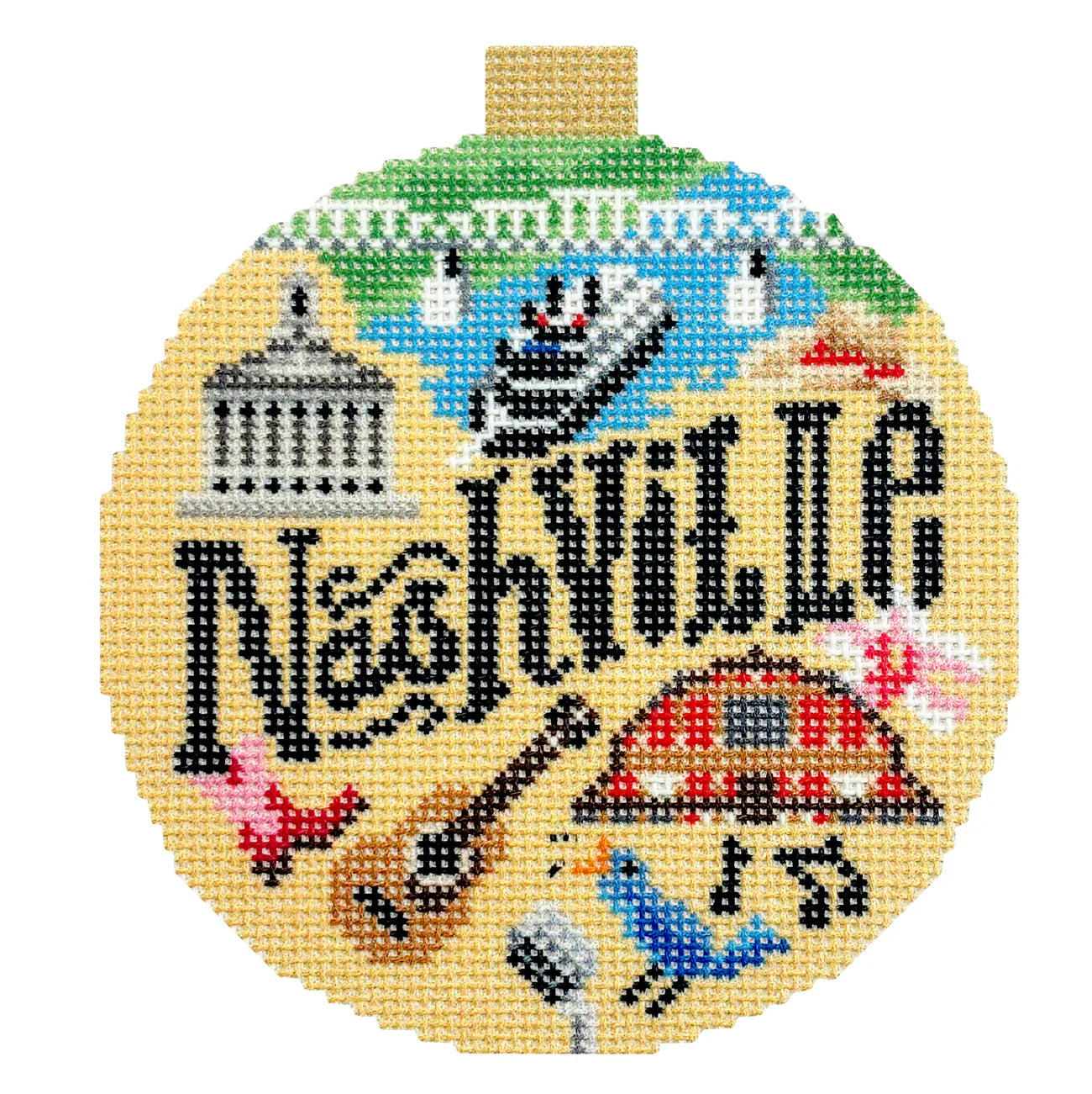 Travel Around Needlepoint Canvas