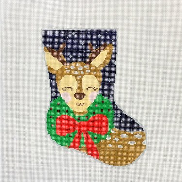 Translation missing: en.Dasher the Fun Reindeer Ornament Sized Bauble Stocking Canvas