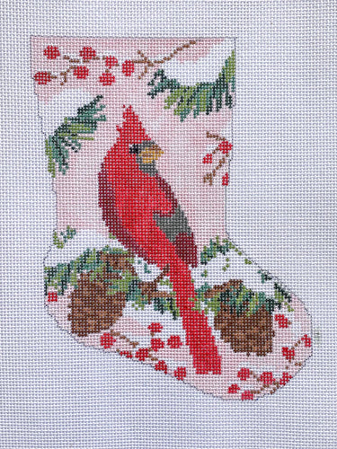 Translation missing: en.Christmas Cardinal Ornament Sized Bauble Stocking Canvas