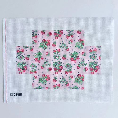 Strawberry Brick Cover Printed Canvas