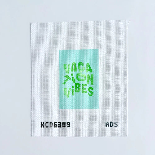 Vacation Vibes - Green Printed Canvas