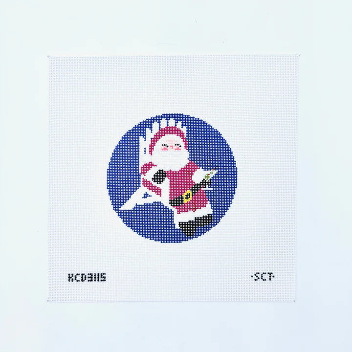 Santa’s Big Break Printed Canvas