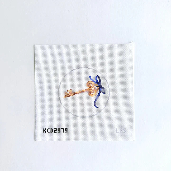 Key Round Printed Canvas