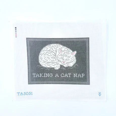 Taking a Cat Nap Printed Canvas