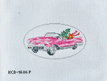 Translation missing: en.Pink Christmas Cadillac Ornament