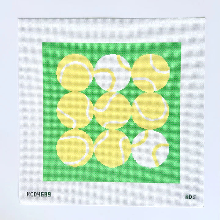 Tennis Square Printed Canvas