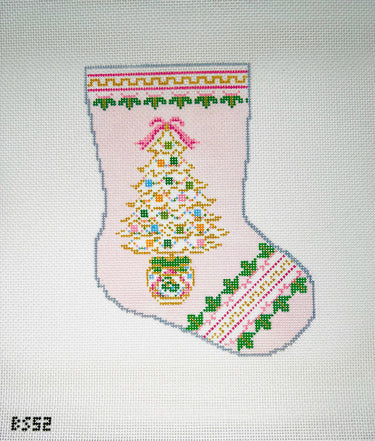 Translation missing: en.Rose Medallion Tree Ornament Sized Bauble Stocking Canvas