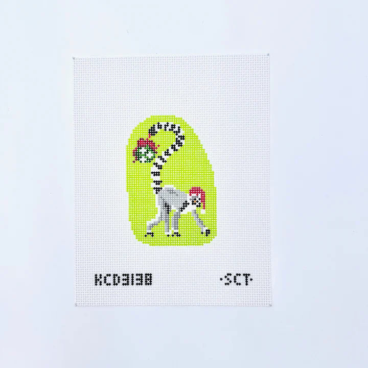 Holiday Lemur Printed Canvas