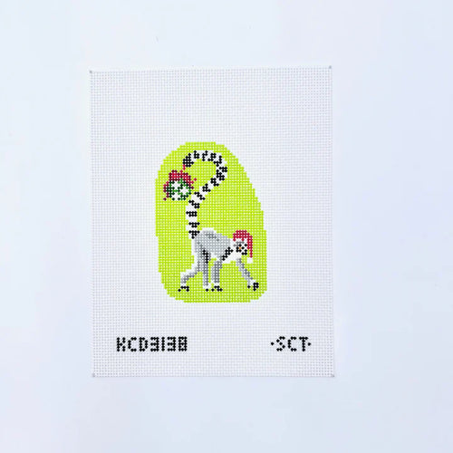 Holiday Lemur Printed Canvas