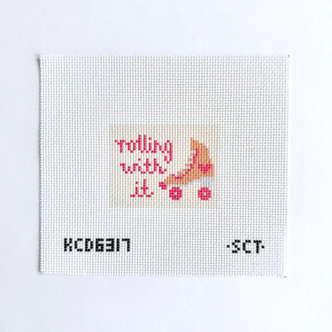 Translation missing: en.Rolling with It Bag Tag Printed Canvas