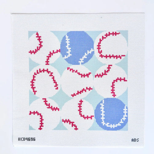 Baseball Square Printed Canvas