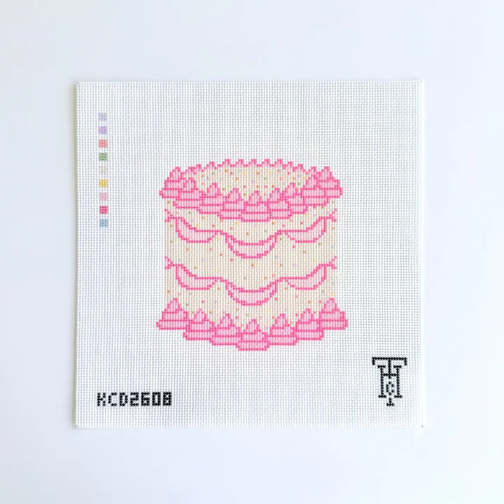 Pink Cake Printed Canvas