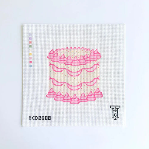 Pink Cake Printed Canvas