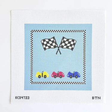 Translation missing: en.Race Cars and Racing Flags Pillow