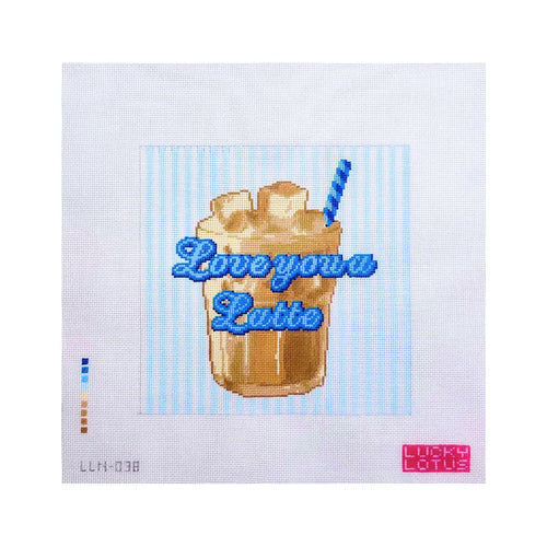 Love You A Latte Needlepoint Canvas