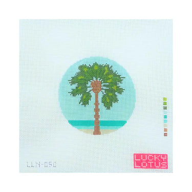 Translation missing: en.Palm Tree Printed Needlepoint Canvas