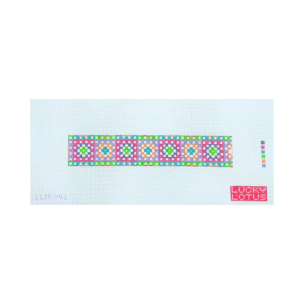 Granny Squares Colorful Printed Needlepoint Canvas