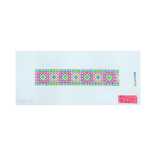 Granny Squares Colorful Printed Needlepoint Canvas