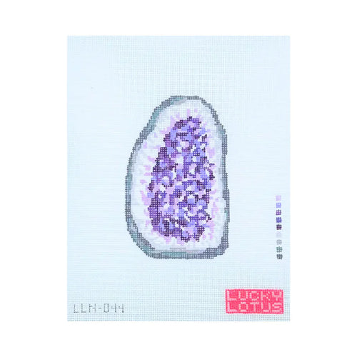 Amethyst Geode Needlepoint Canvas