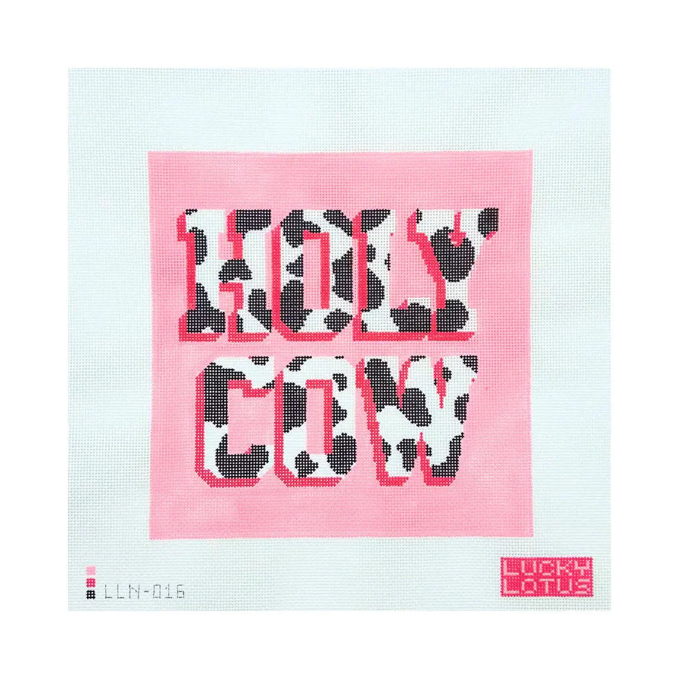 Holy Cow Printed Needlepoint Canvas