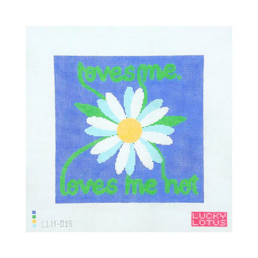 Translation missing: en.He Loves Me, He Loves Me Not Needlepoint Canvas