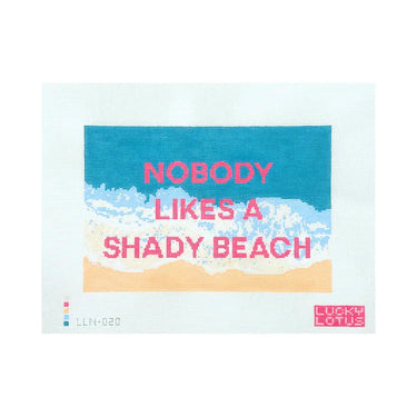 Translation missing: en.Nobody Likes a Shady Beach Printed Needlepoint Canvas