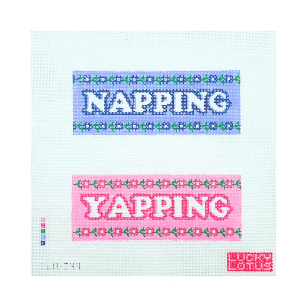 Napping Yapping Needlepoint Canvas