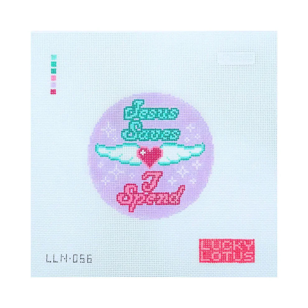 Jesus Saves I Spend Needlepoint Canvas