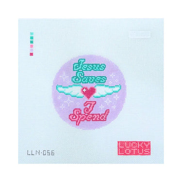 Translation missing: en.Jesus Saves I Spend Needlepoint Canvas
