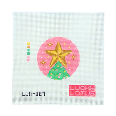 Translation missing: en.Christmas Tree Starlight Needlepoint Canvas