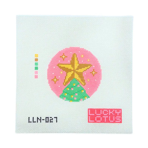 Christmas Tree Starlight Needlepoint Canvas
