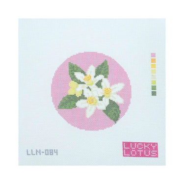 Translation missing: en.Flowers of America: Orange Blossom Florida Needlepoint Canvas