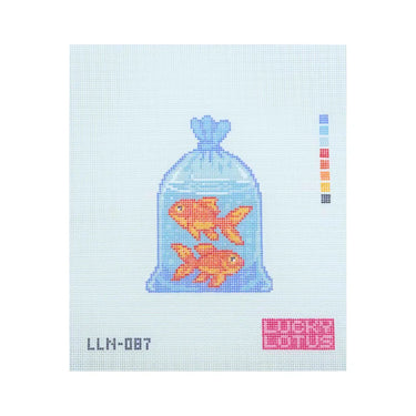 Translation missing: en.Goldfish in a Bag Needlepoint Canvas