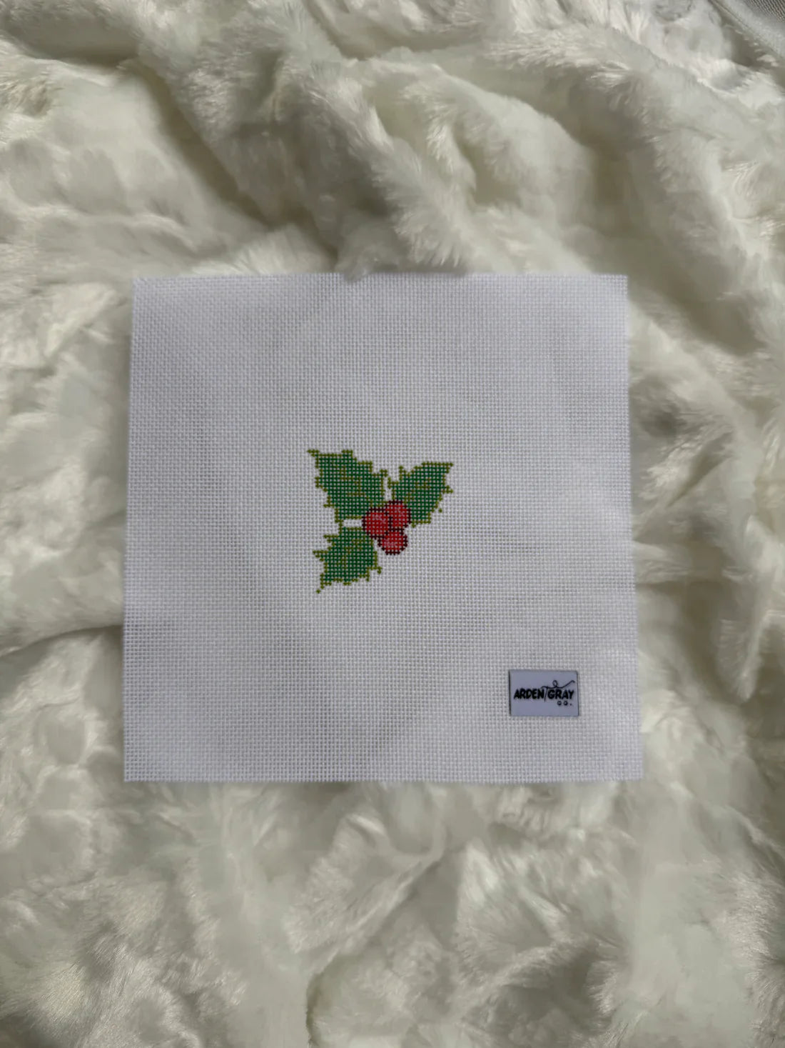 Holly Mini Needlepoint Canvas