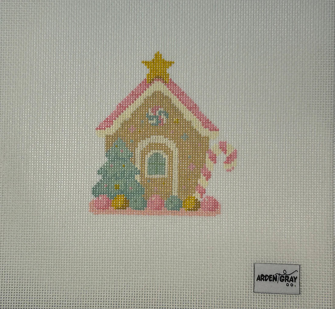 Gingerbread House Needlepoint Canvas