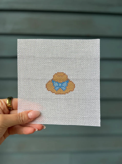 Sun Hat Mini Needlepoint Canvas