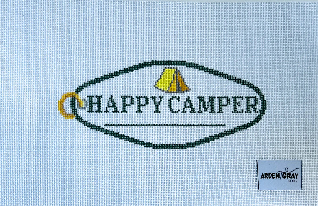 Happy Camper Keys Needlepoint Canvas
