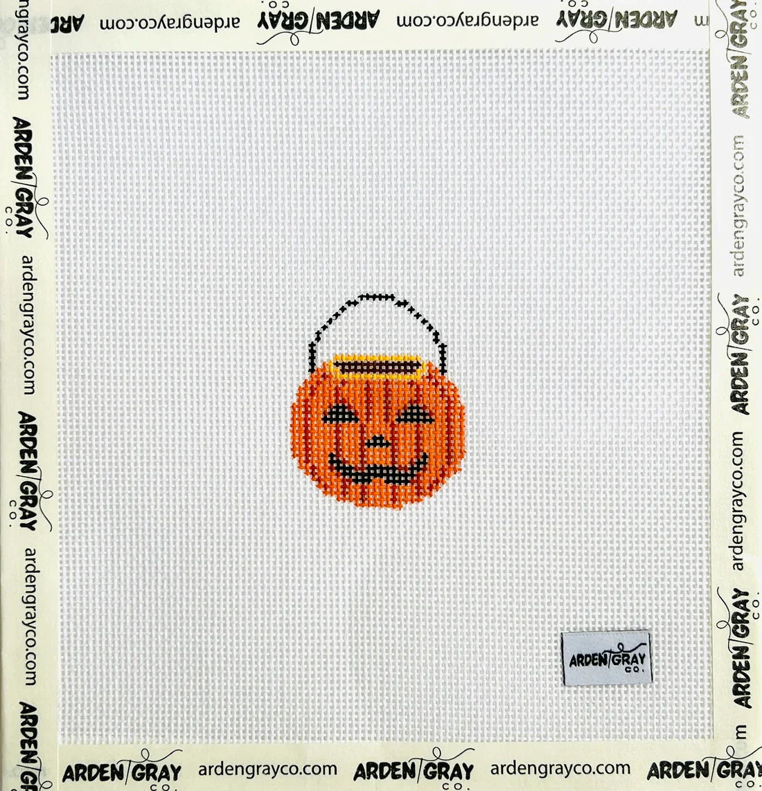 Halloween Bucket Mini Needlepoint Canvas
