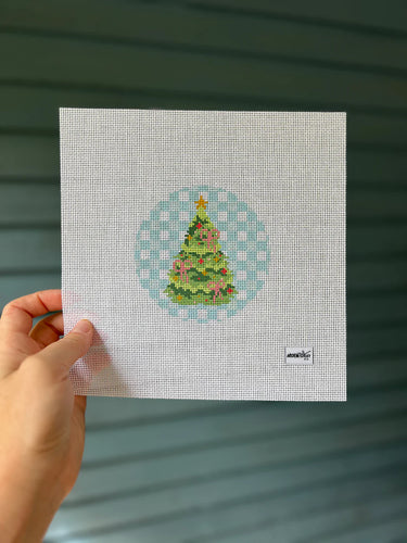 Translation missing: en.Gingham Tree Needlepoint Canvas