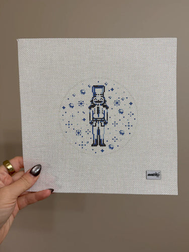Translation missing: en.Toile Nutcracker Blue Needlepoint Canvas
