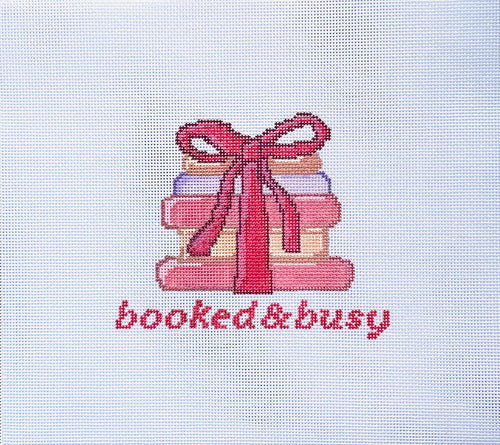 Booked & Busy Needlepoint Canvas