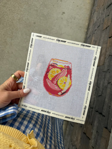 Translation missing: en.Sangria Glass Needlepoint Canvas