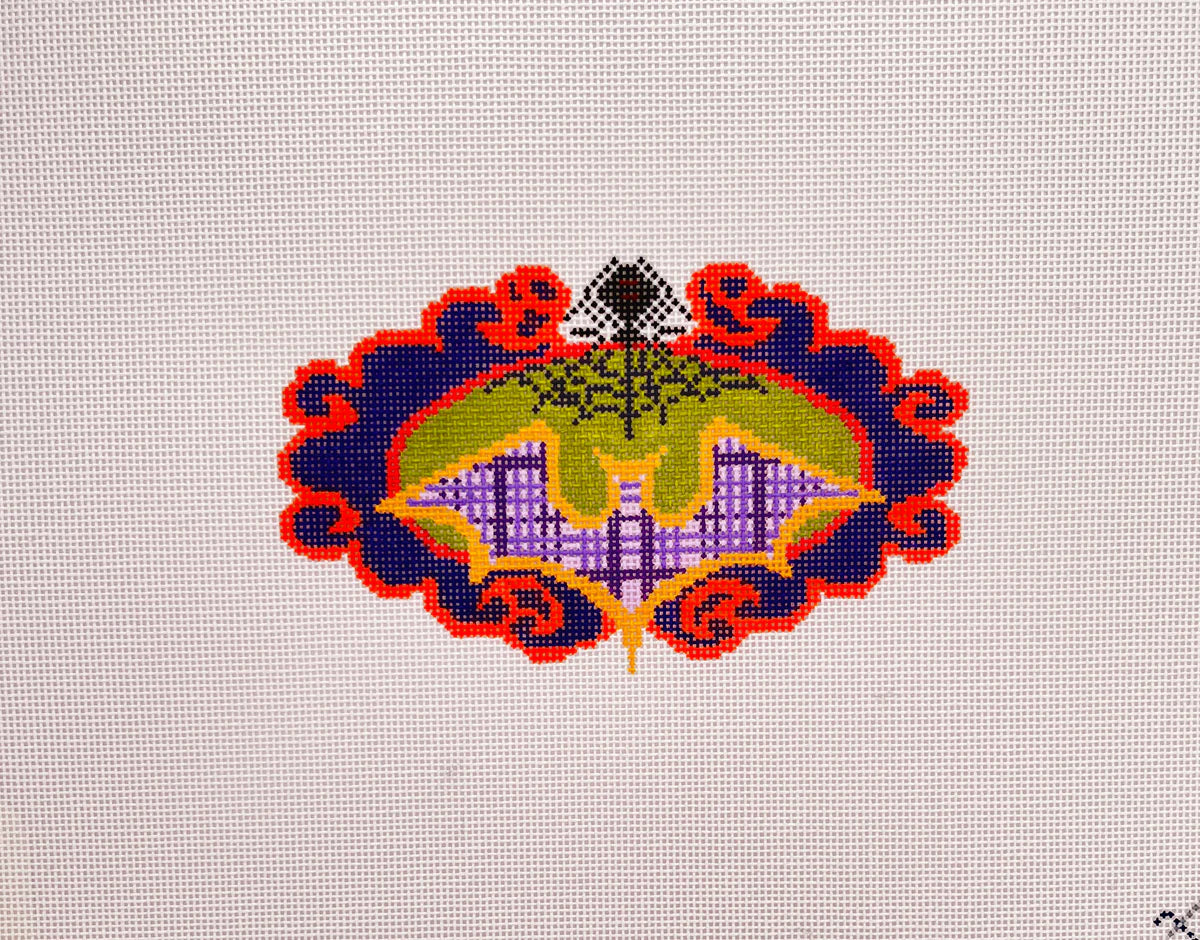 Halloween Bats Needlepoint Canvas