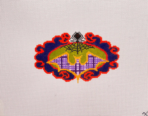 Halloween Bats Needlepoint Canvas