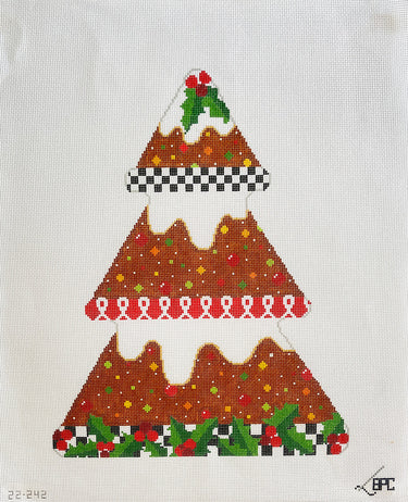 Translation missing: en.Holiday Fruitcake Tree Needlepoint Canvas