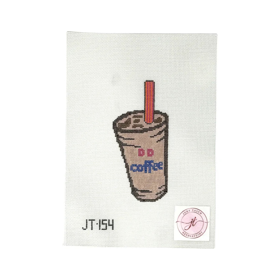JT154 Iced Coffee Needlepoint Canvas