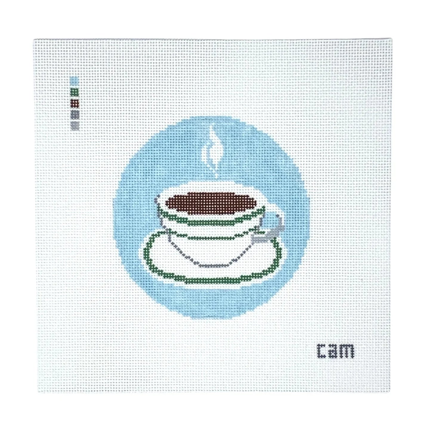 Diner Coffee Cup Needlepoint Canvas