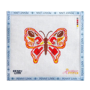 Translation missing: en.Kansas City Football Butterfly Needlepoint Canvas